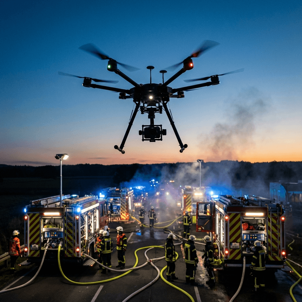 Drohneneinsatz Feuerwehr BOS